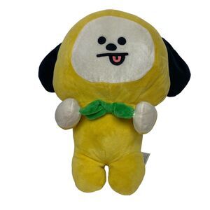 BT21 Chimmey Plush Stuffed Toy Stuffed Animal Kawaii Cute Puppy Yellow Hoodie